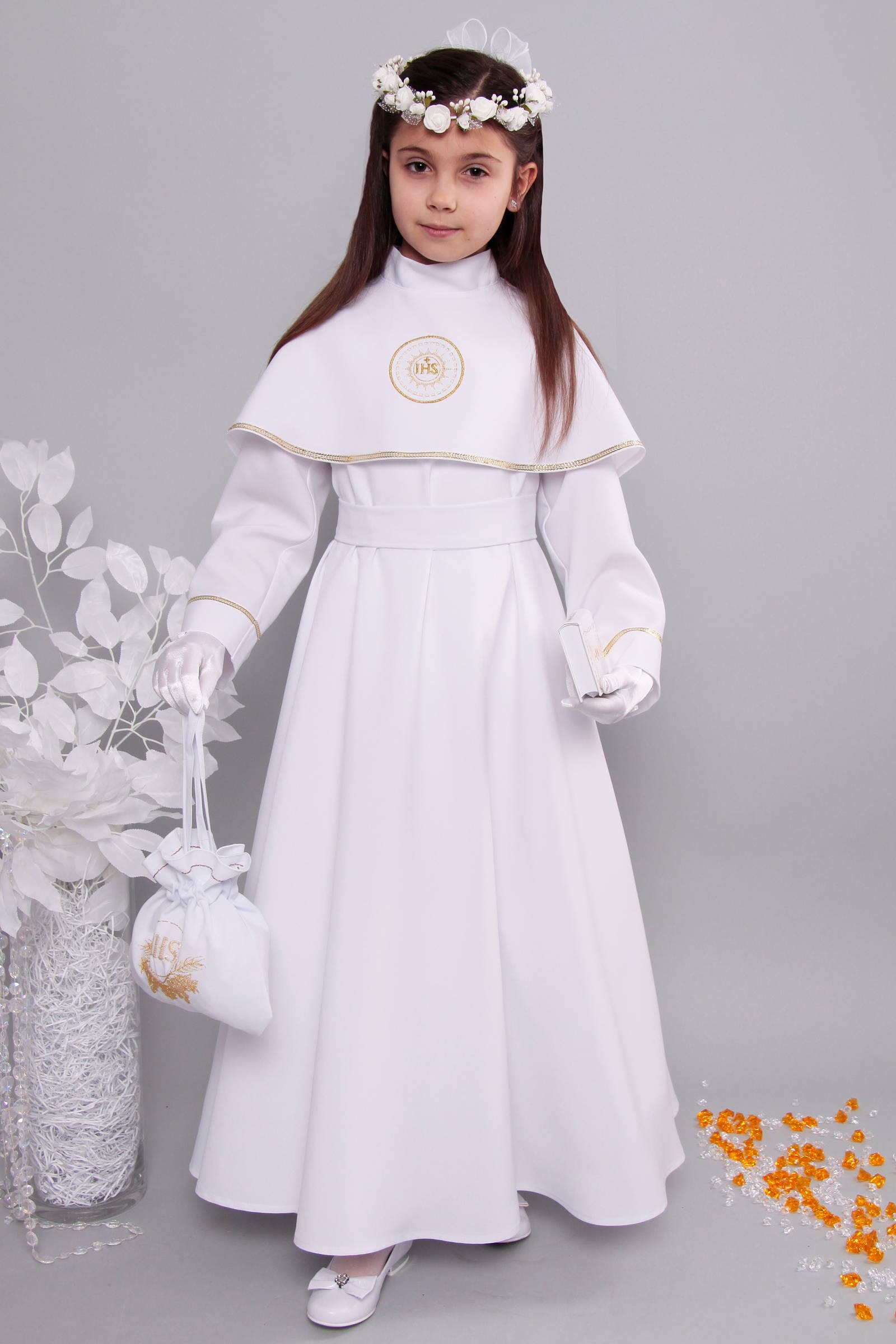 Alba komunijna 1/RS - sukieneczkowa - niestandardowy - obraz 1