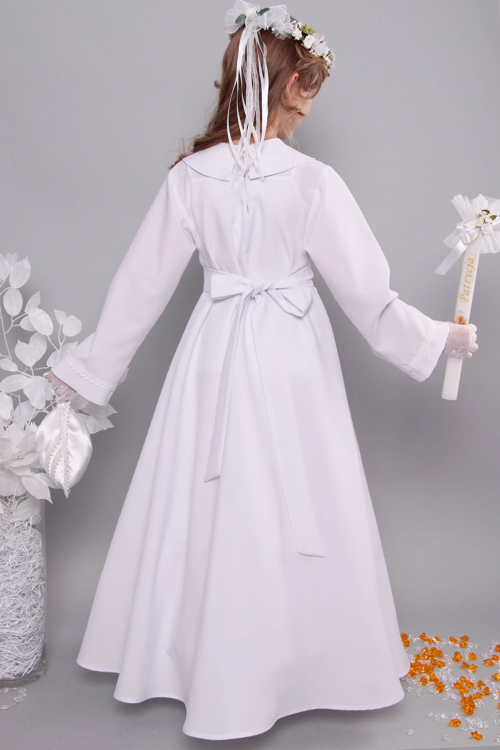 Alba komunijna 7/RS - sukieneczkowa - niestandardowy - obraz 6