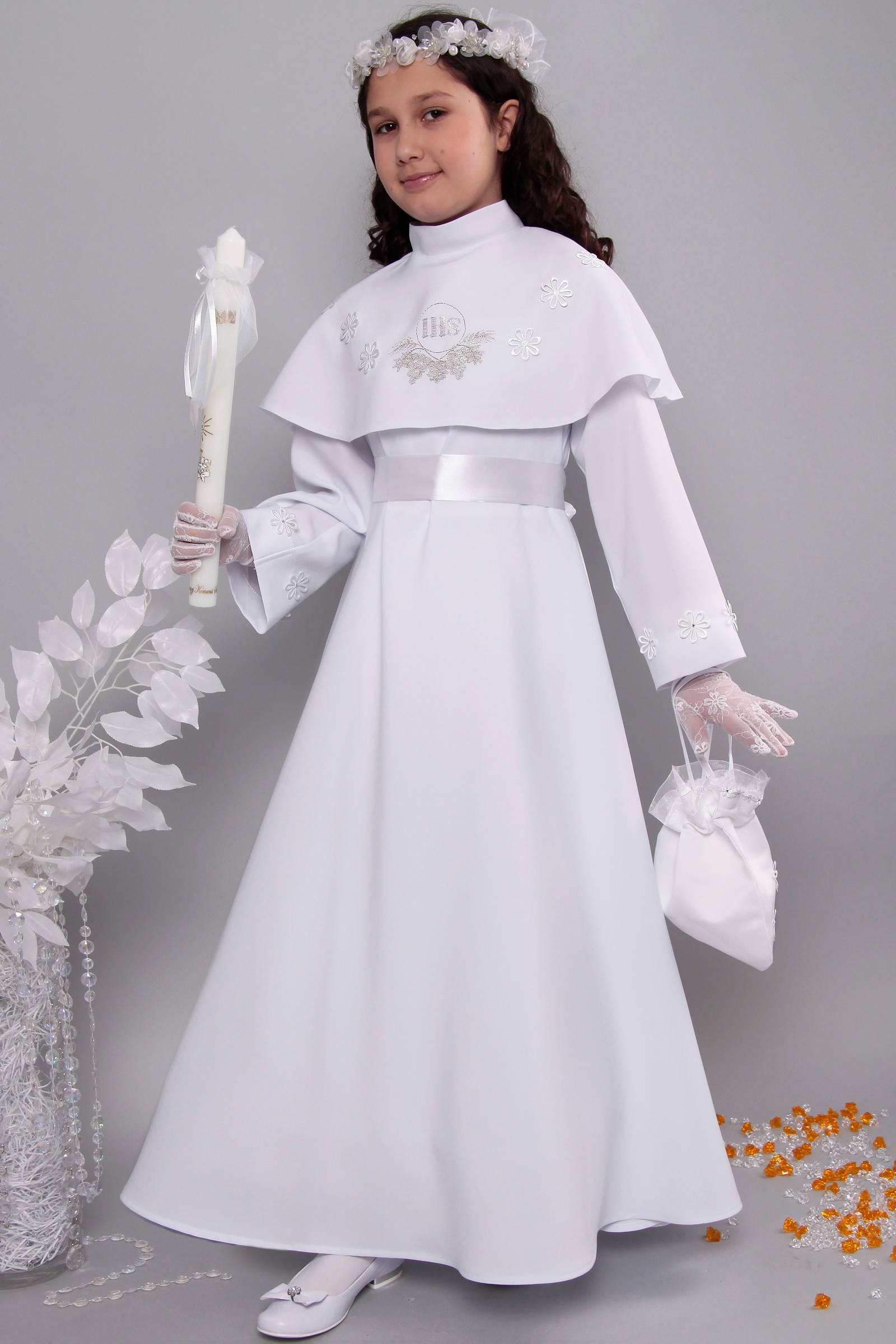 Alba komunijna 19/RS - sukieneczkowa - niestandardowy - obraz 5
