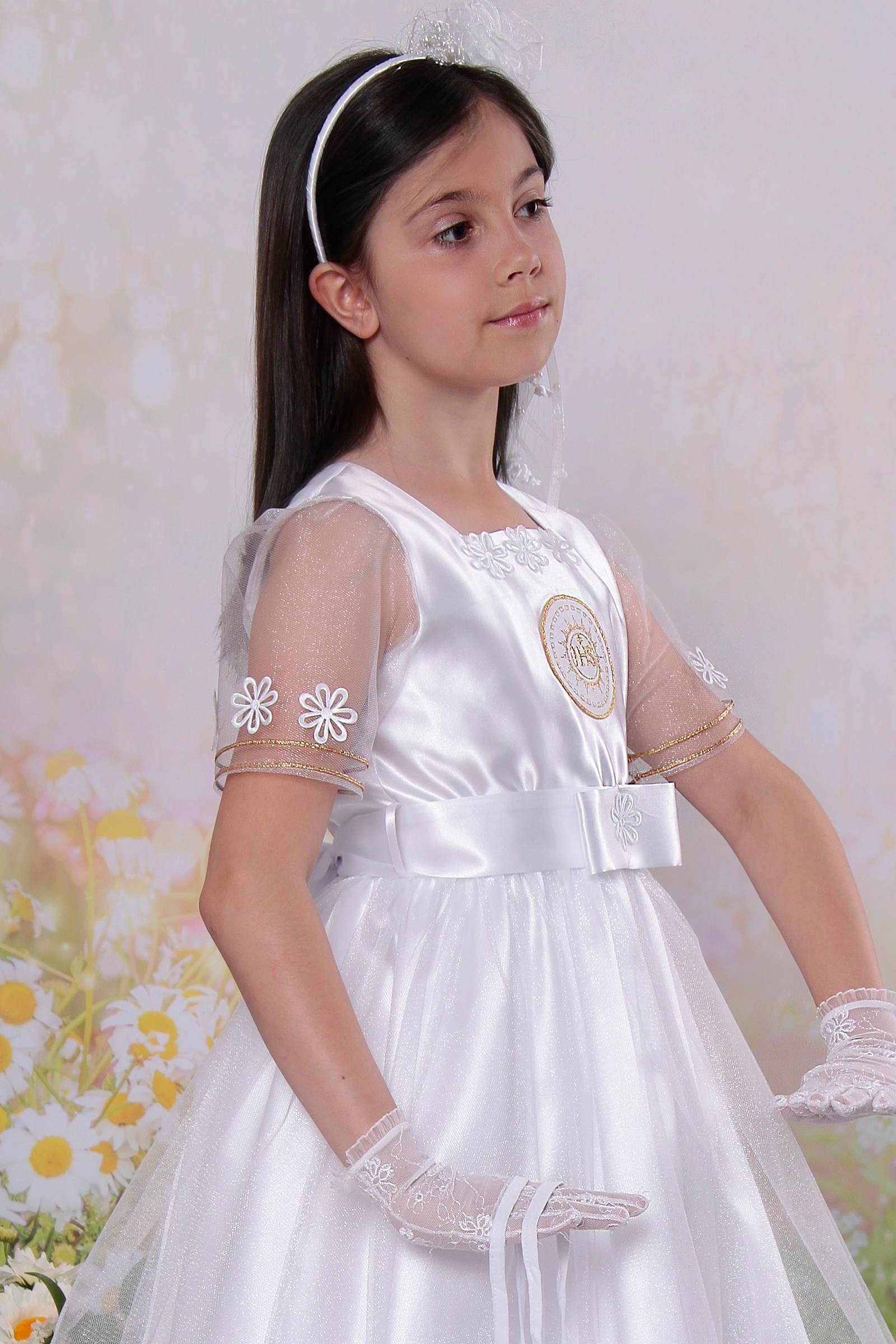 Sukienka komunijna klasyczna 27/SK - obraz 1