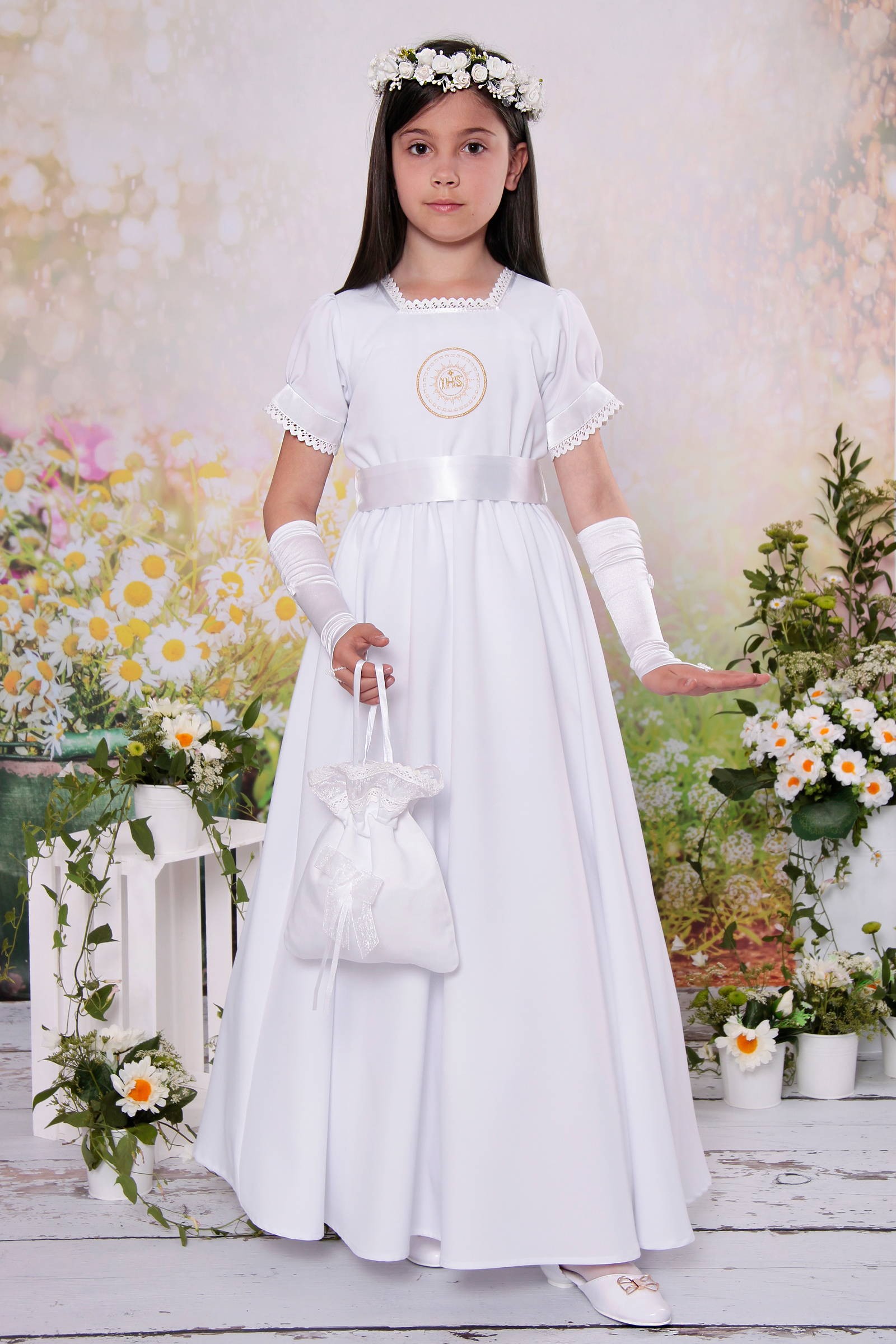 Sukienka komunijna klasyczna 2/SK - obraz 2