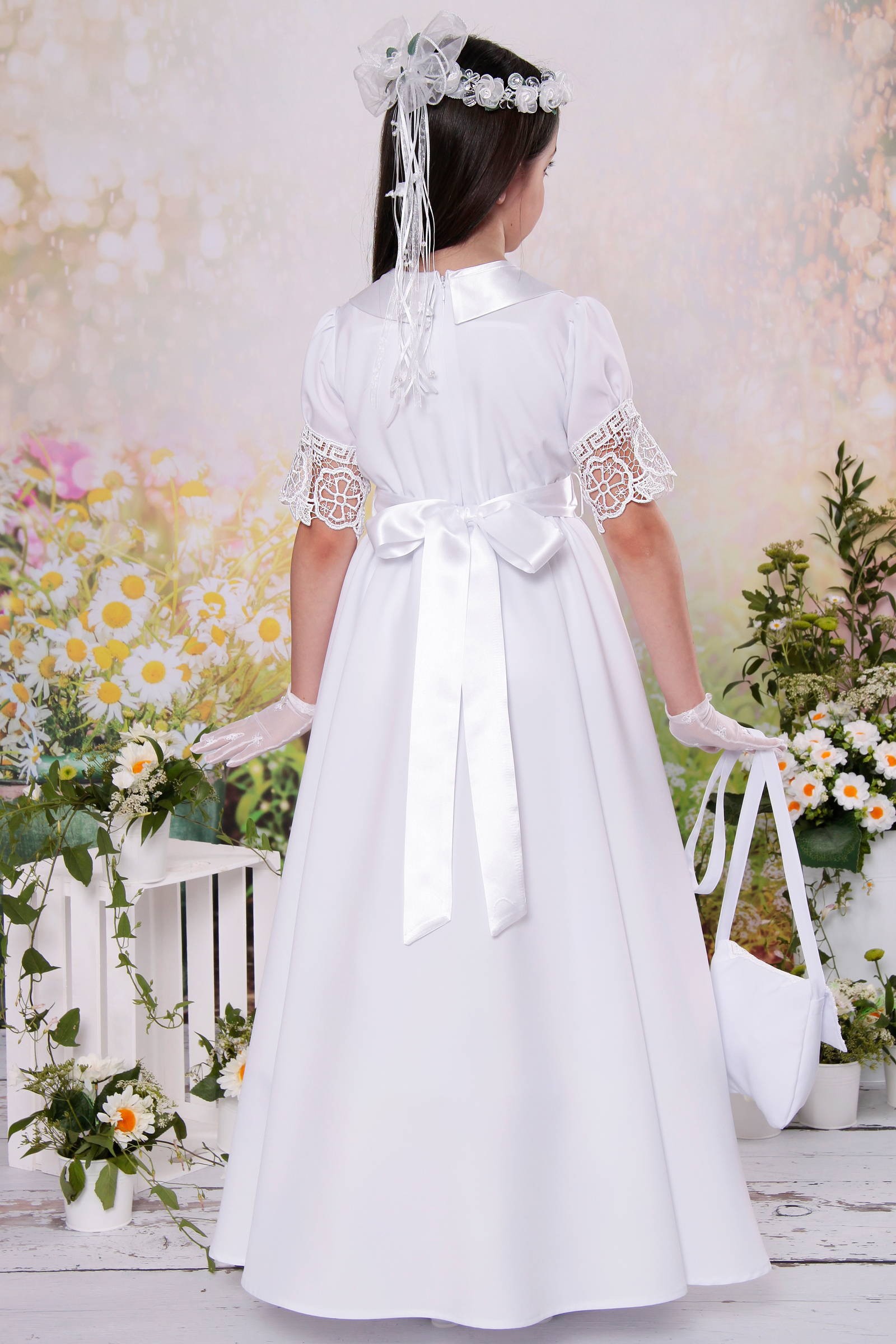 Sukienka komunijna klasyczna 34/SK - obraz 5