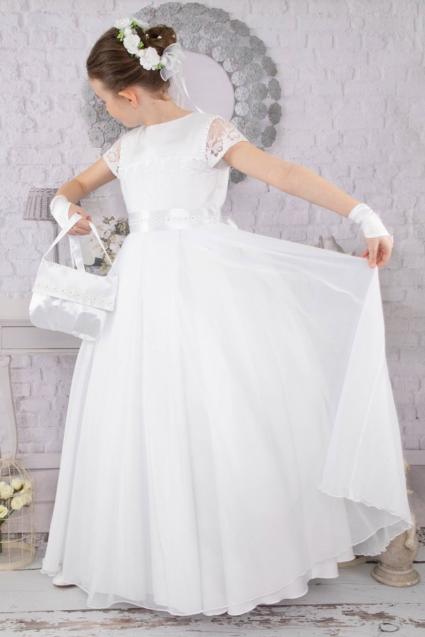 Elegancka sukienka komunijna T12/EL - niestandardowy