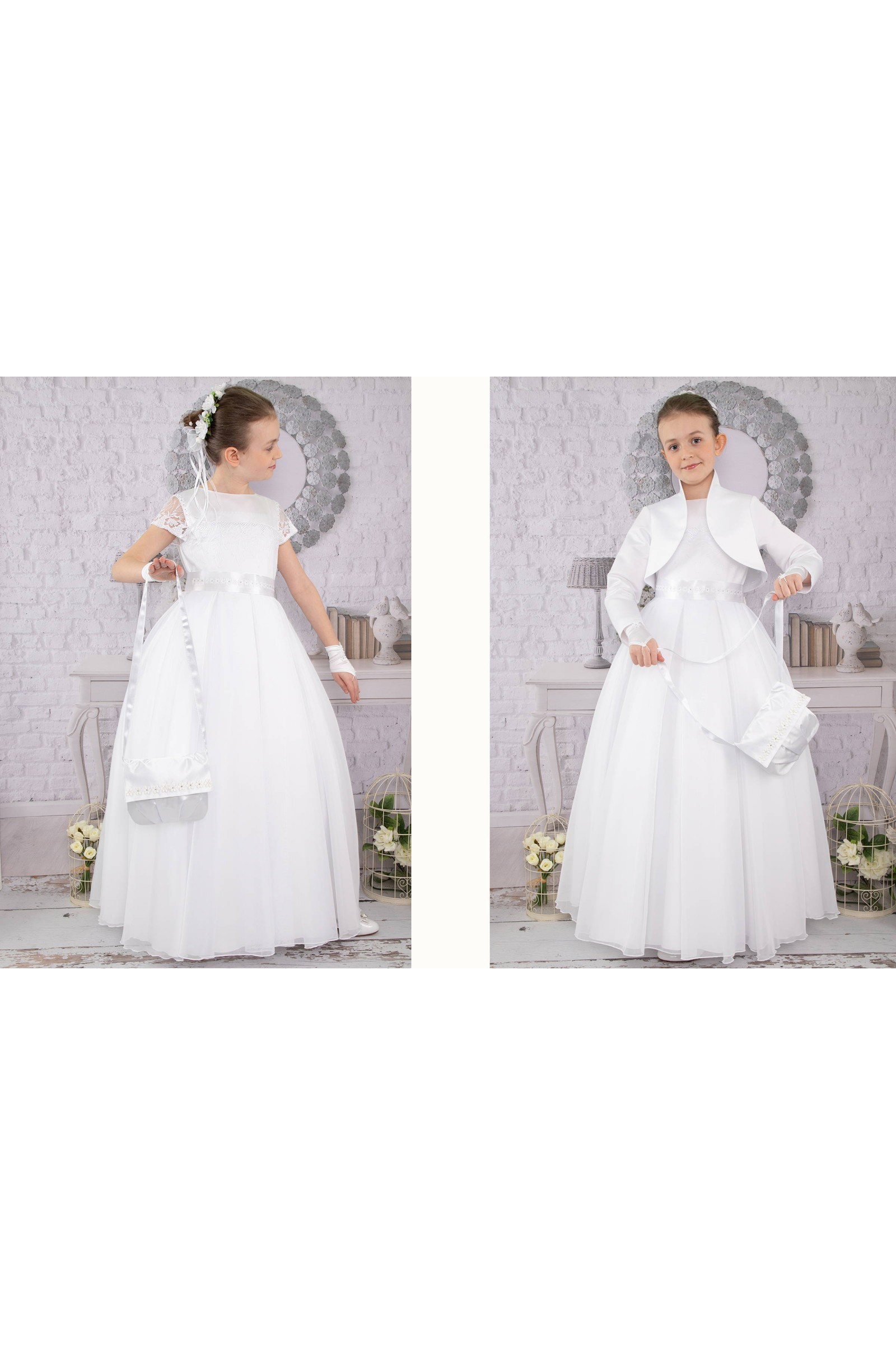 Elegancka sukienka komunijna T12/EL - niestandardowy - obraz 7