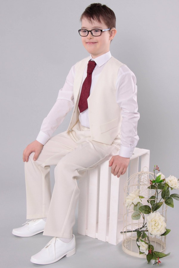 Garnitur komunijny - Komplet GR/3 kremowy - niestandardowy