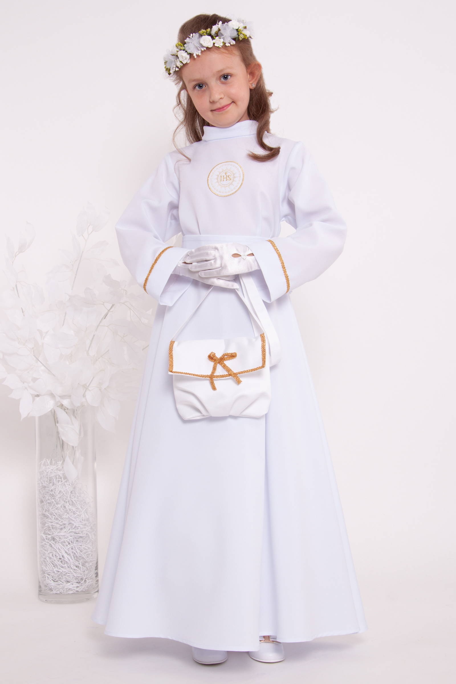 Alba komunijna 15/RS - sukieneczkowa - obraz 1