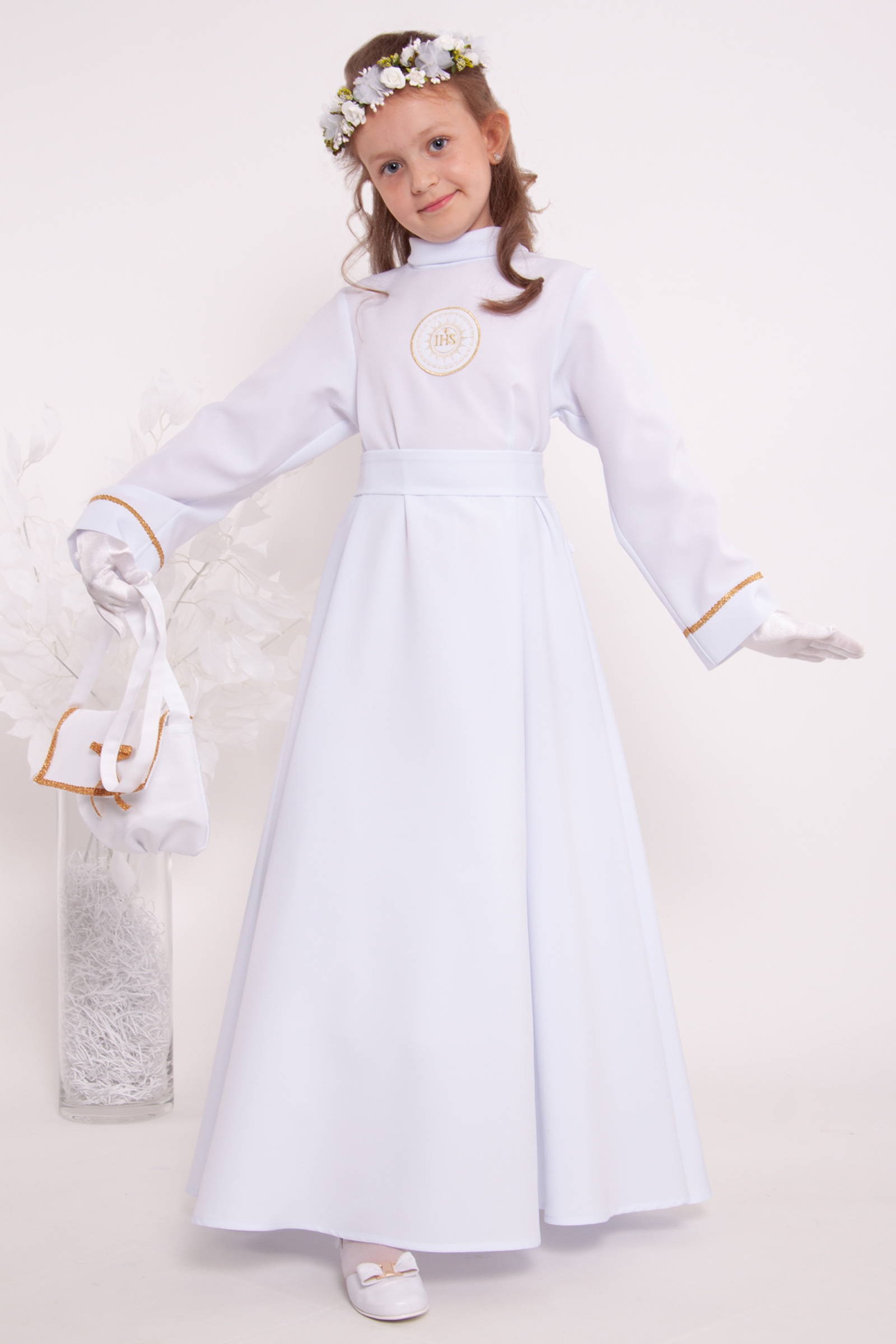 Alba komunijna 15/RS - sukieneczkowa - obraz 2