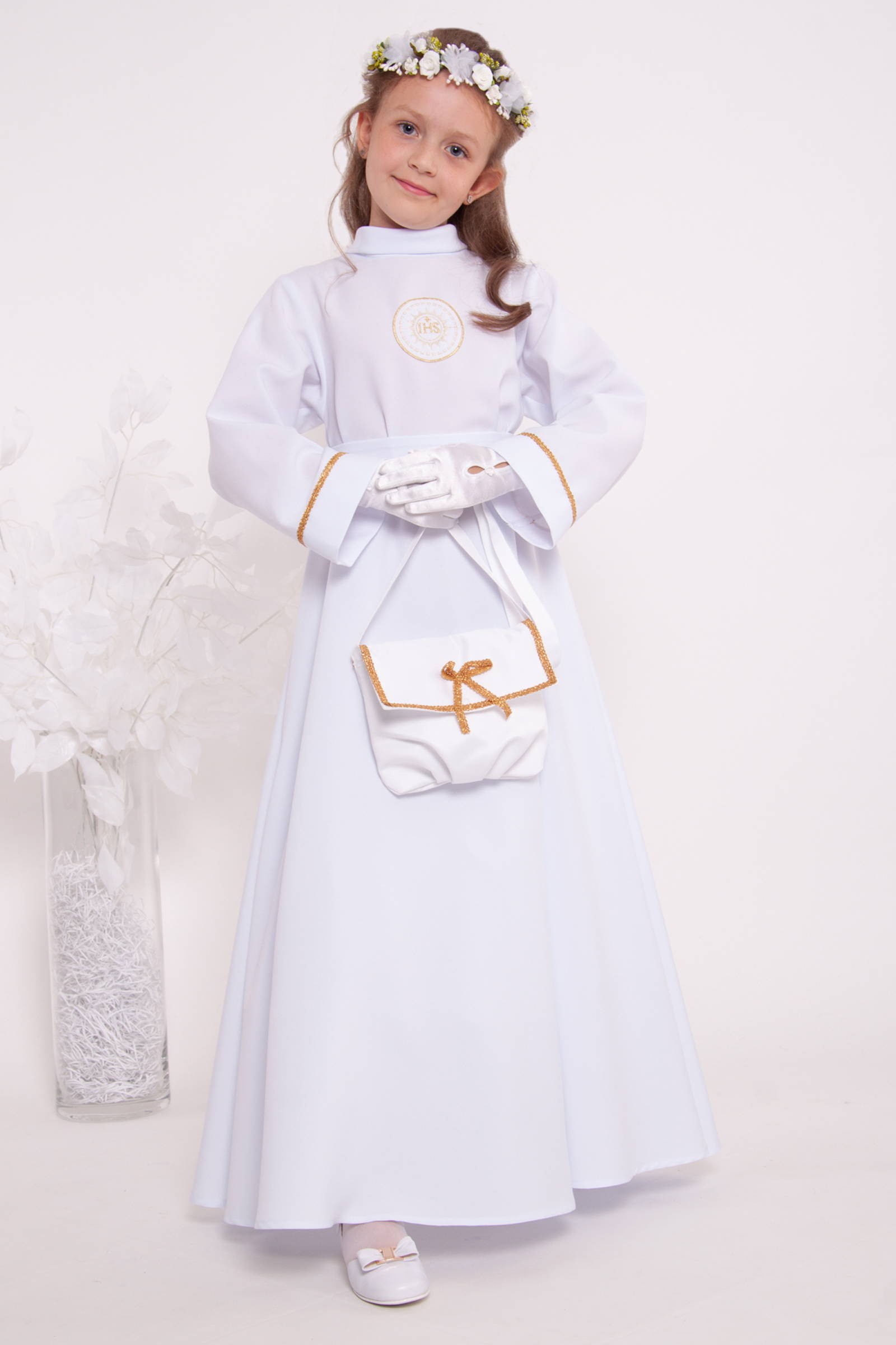 Alba komunijna 15/RS - sukieneczkowa - obraz 3