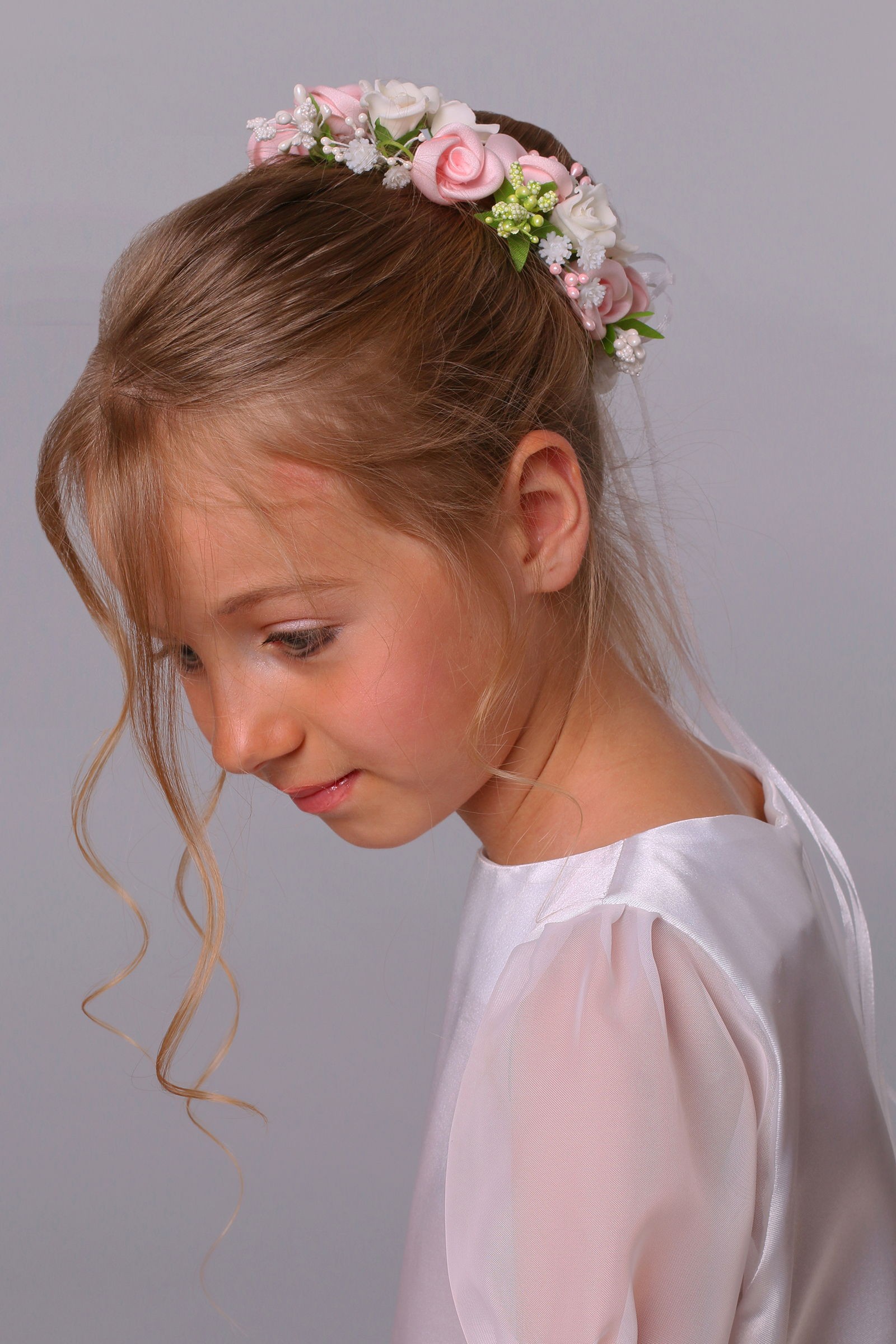 Wianek komunijny jak żywy na koczek WŻK10 - obraz 2