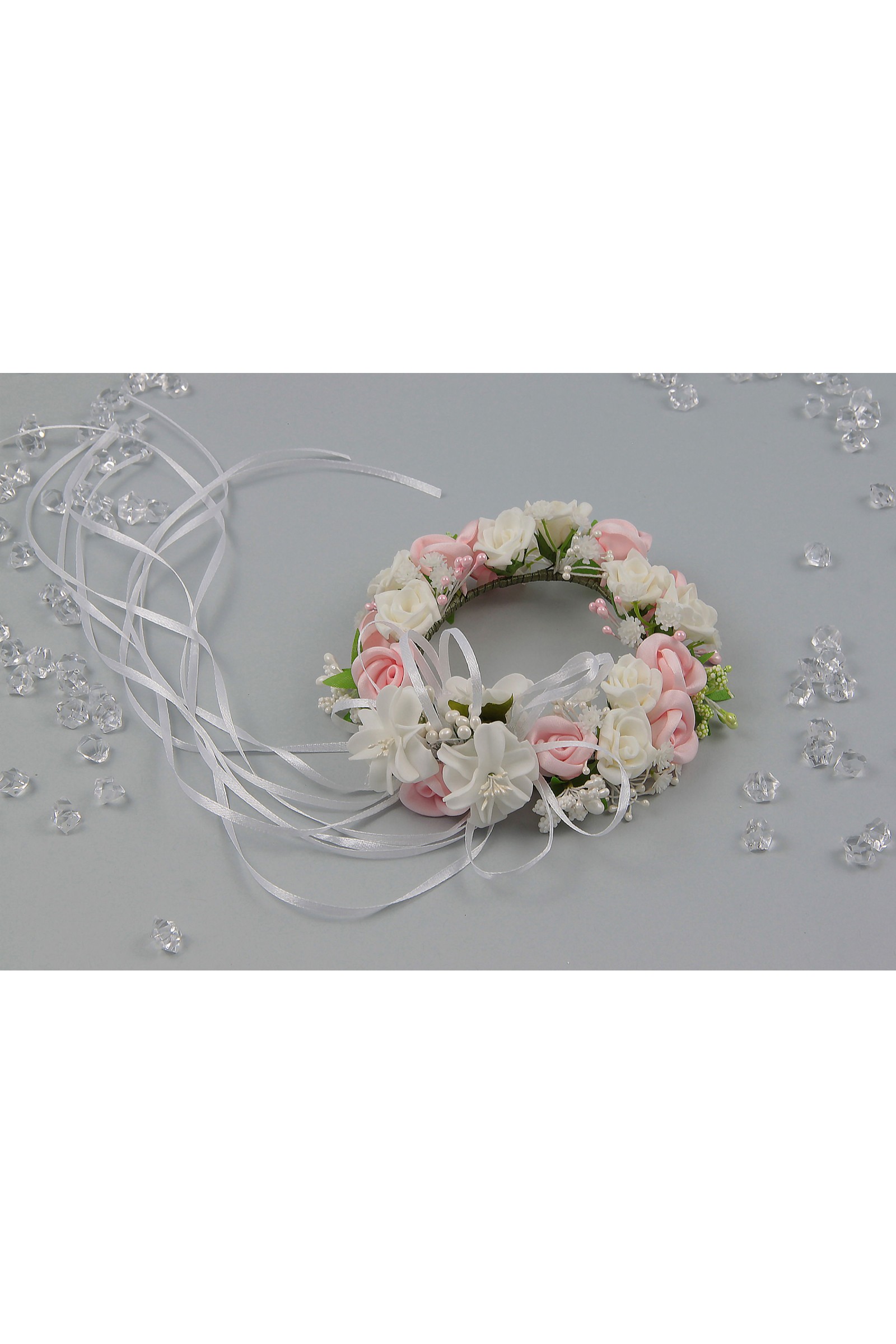 Wianek komunijny jak żywy na koczek WŻK10 - obraz 3