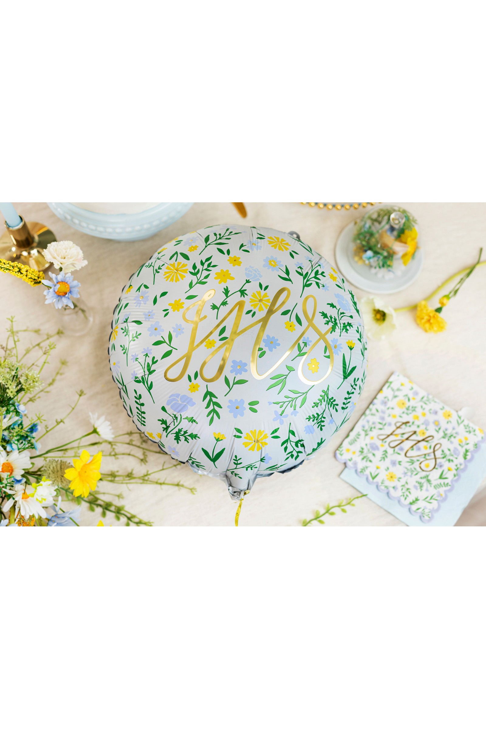 Balon komunijny łączka złote literki - obraz 3