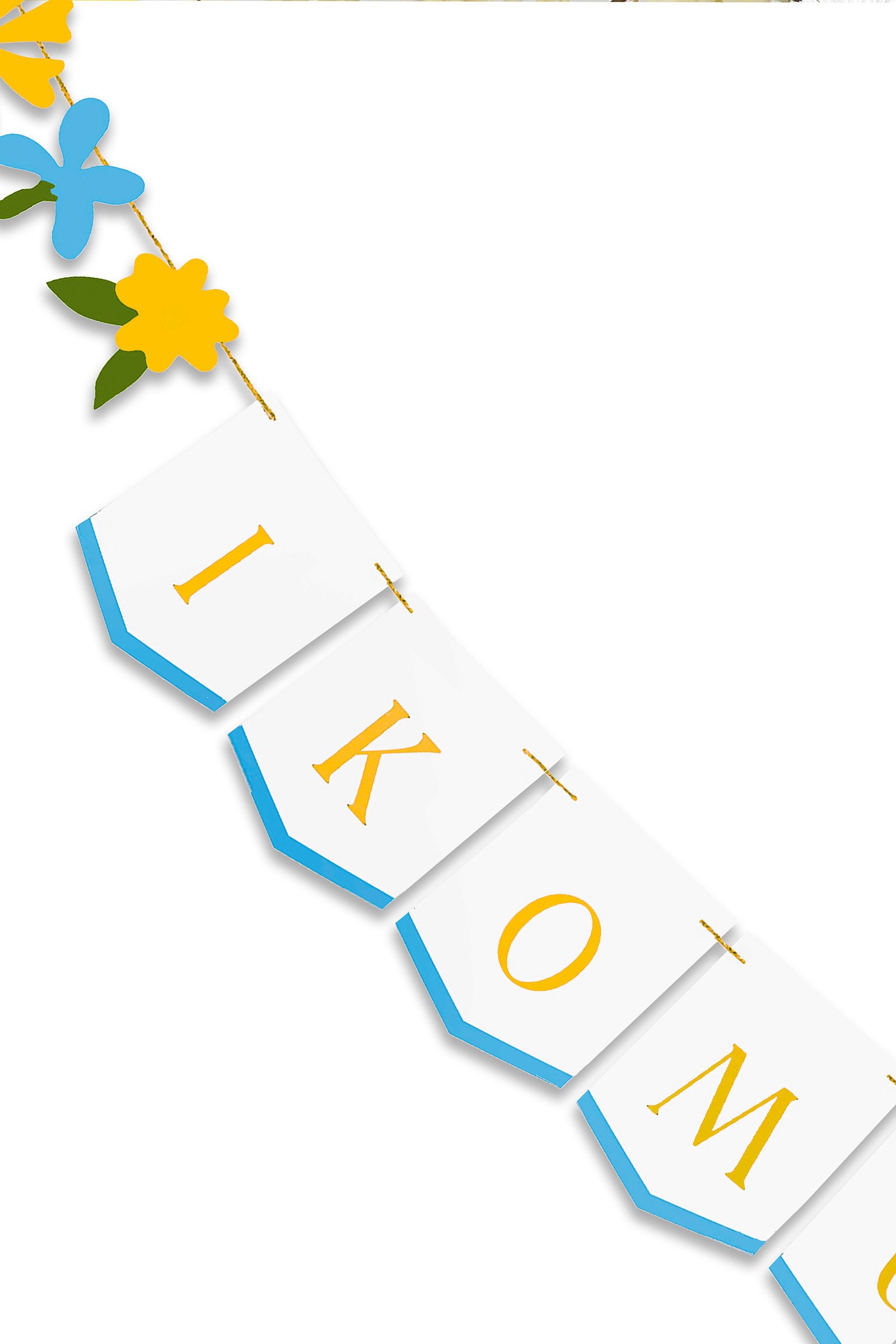 Girlanda komunijna łączka złote literki - obraz 4