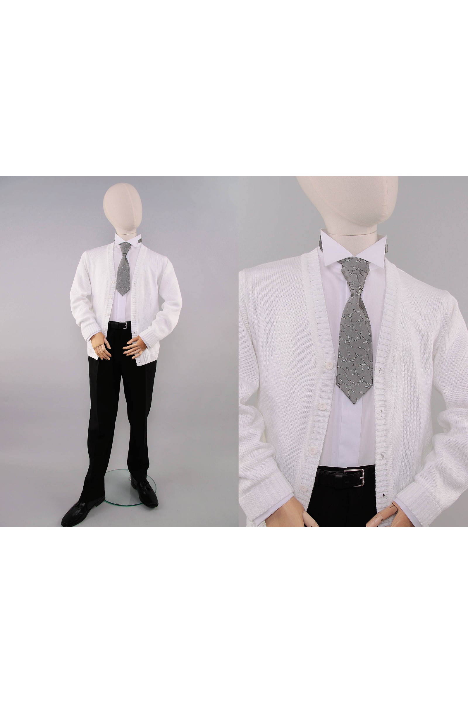 Krawatnik komunijny KRgr grafit - obraz 2