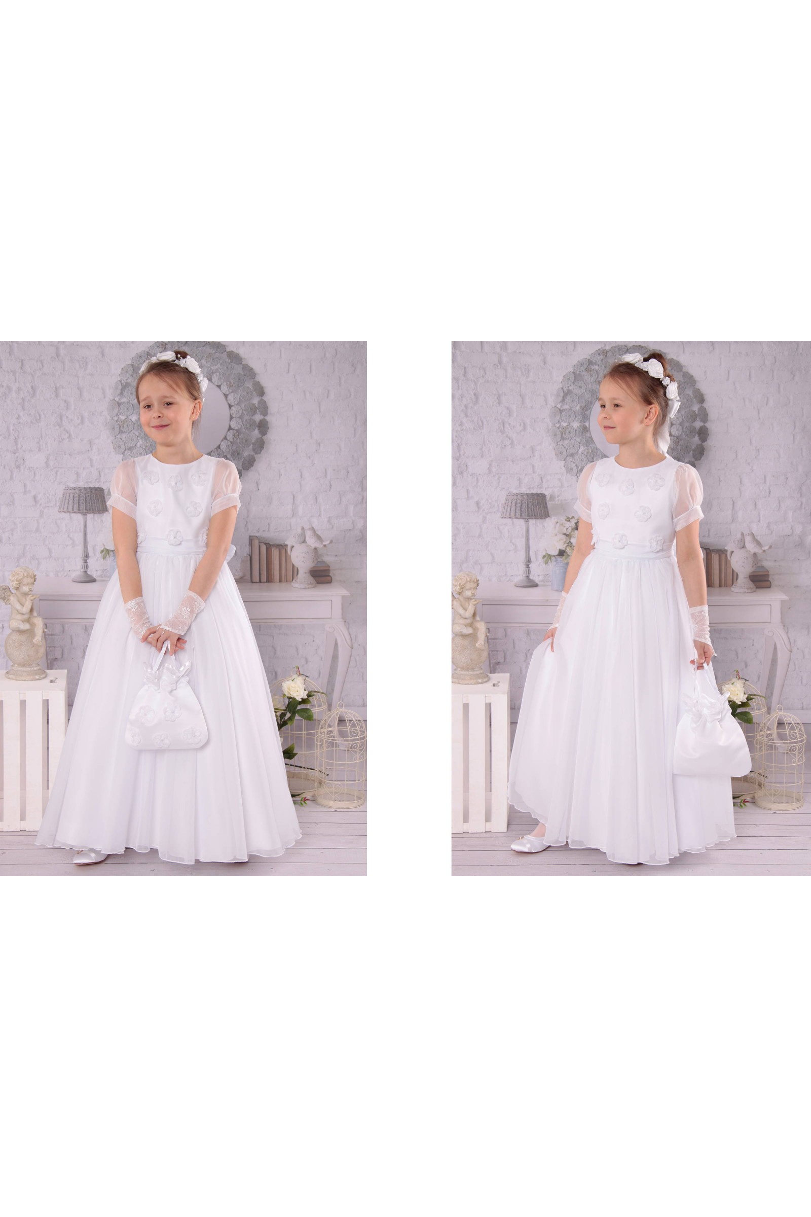 Elegancka sukienka komunijna T5/EL - obraz 3