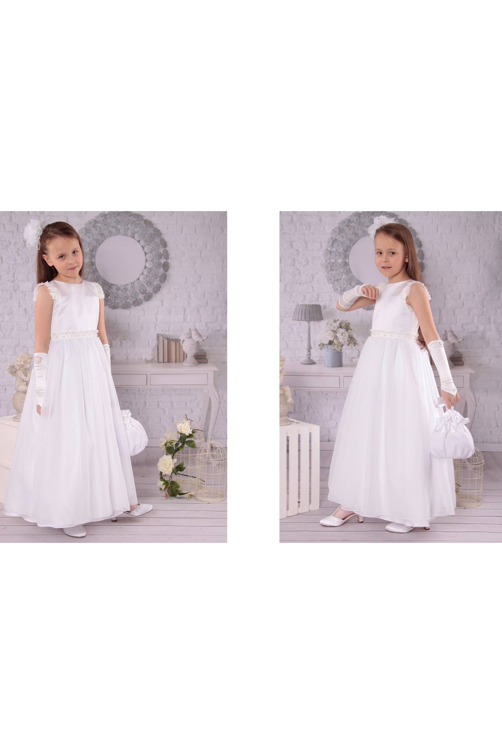 Elegancka sukienka komunijna T6/EL - obraz 2