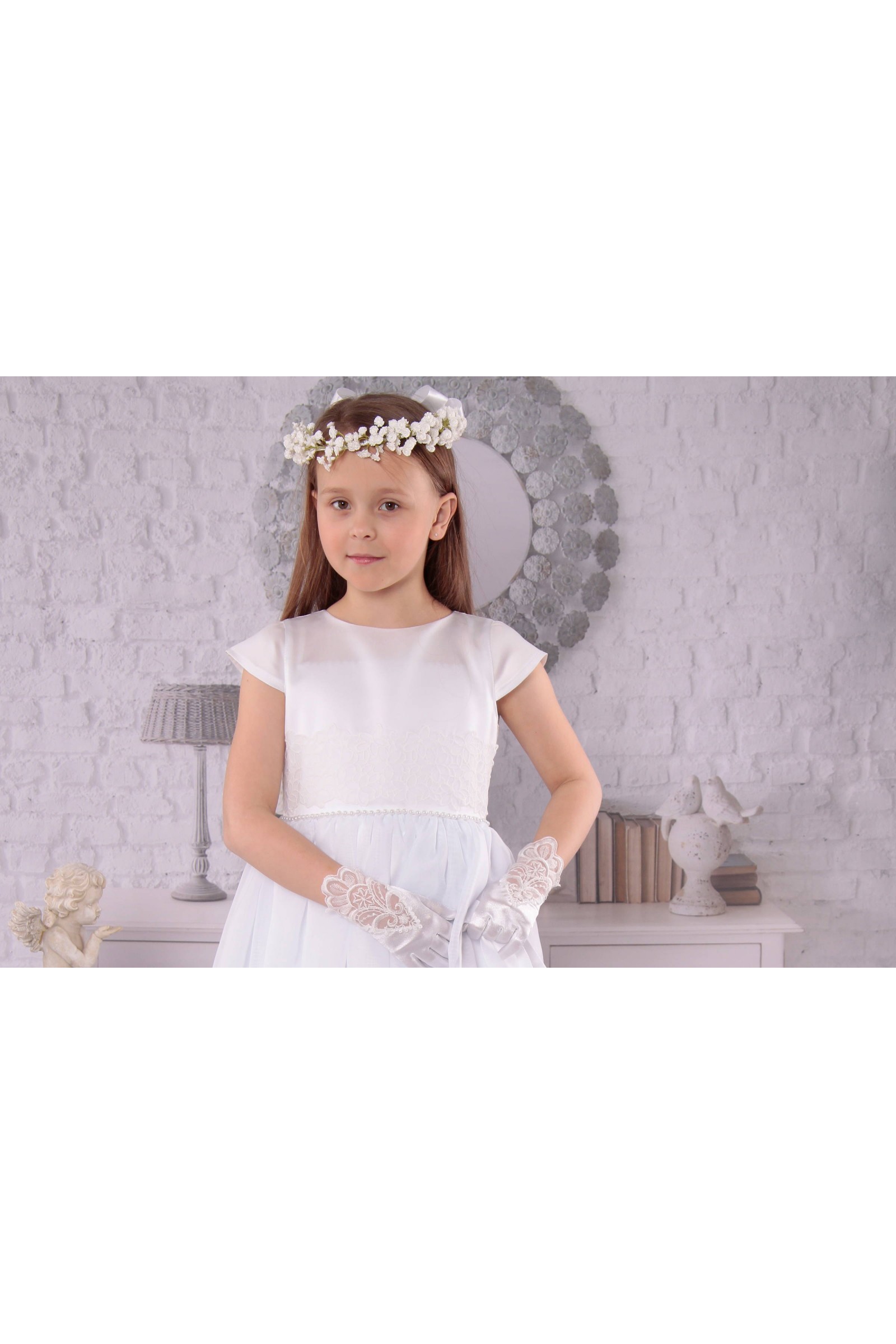 Elegancka sukienka komunijna T3/EL - obraz 1