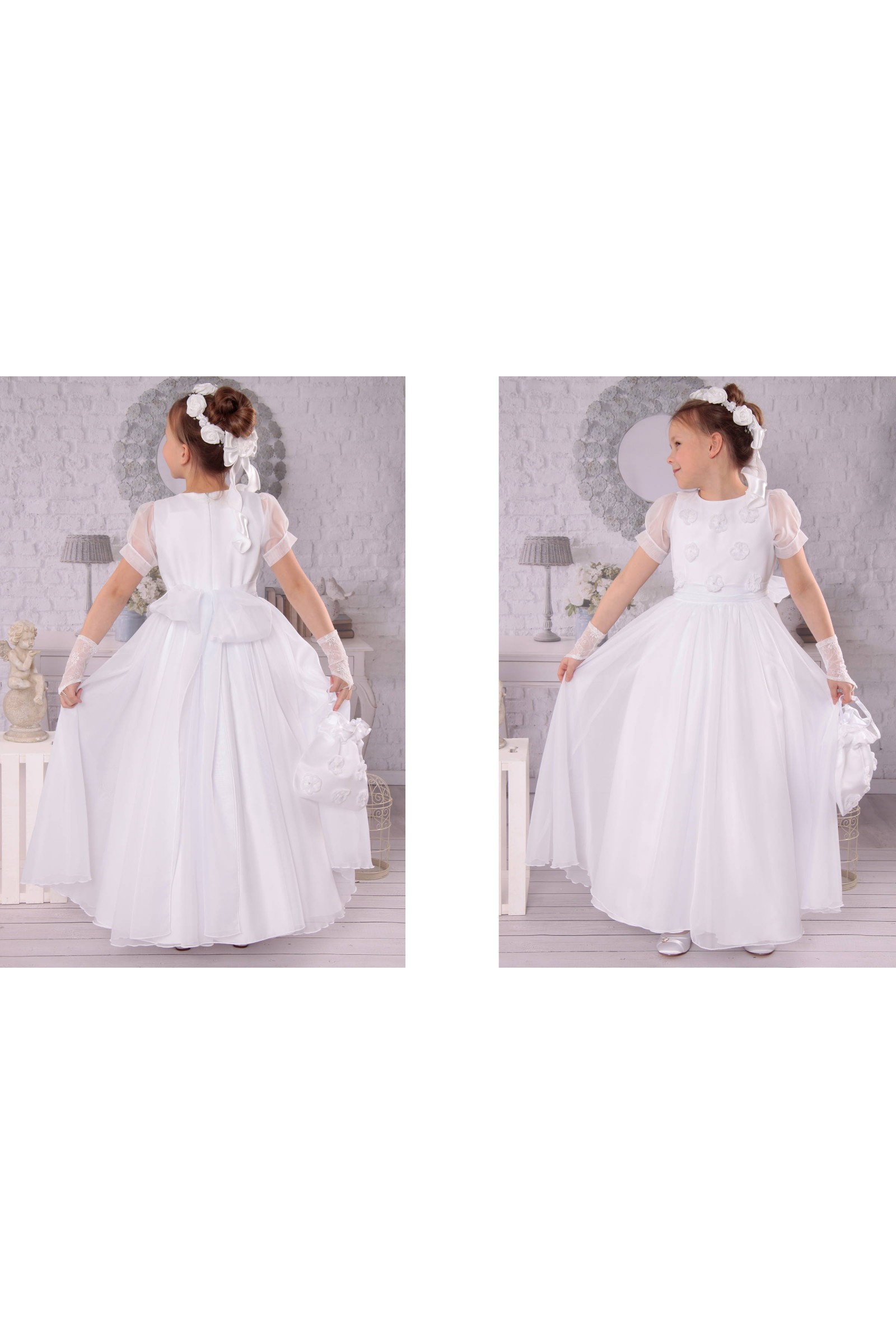 Elegancka sukienka komunijna T5/EL - obraz 4