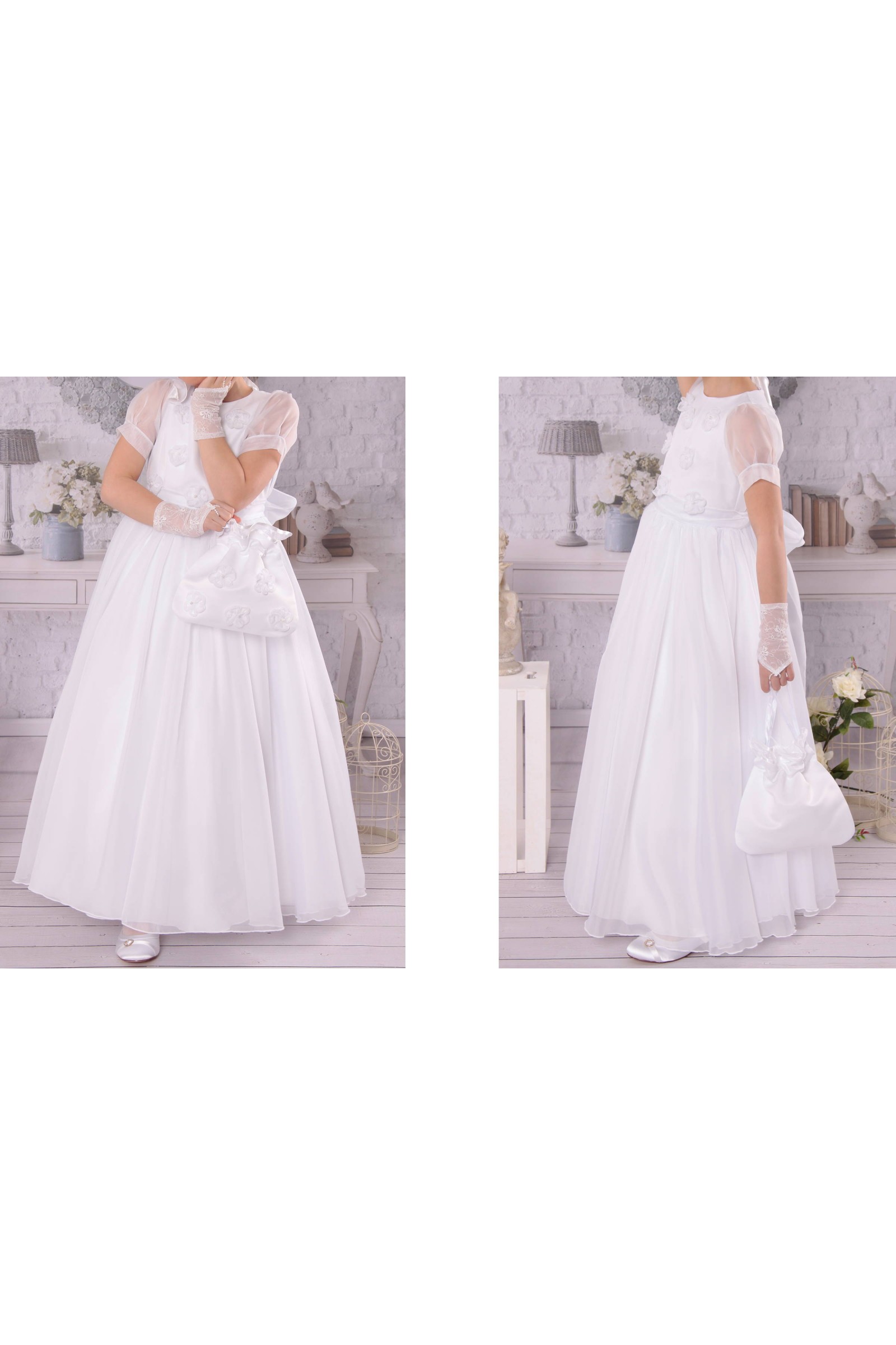 Elegancka sukienka komunijna T5/EL - obraz 5