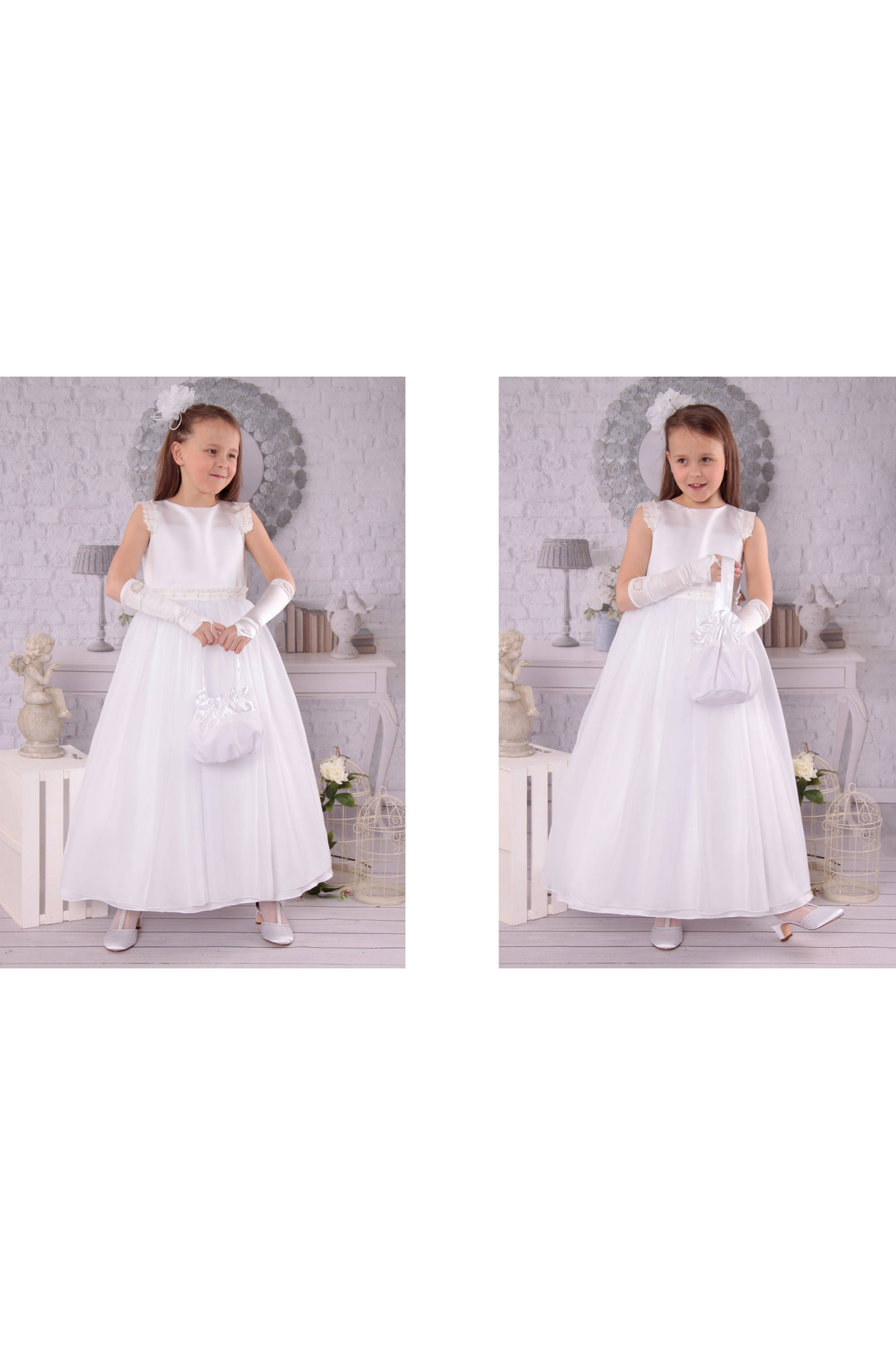 Elegancka sukienka komunijna T6/EL - obraz 4