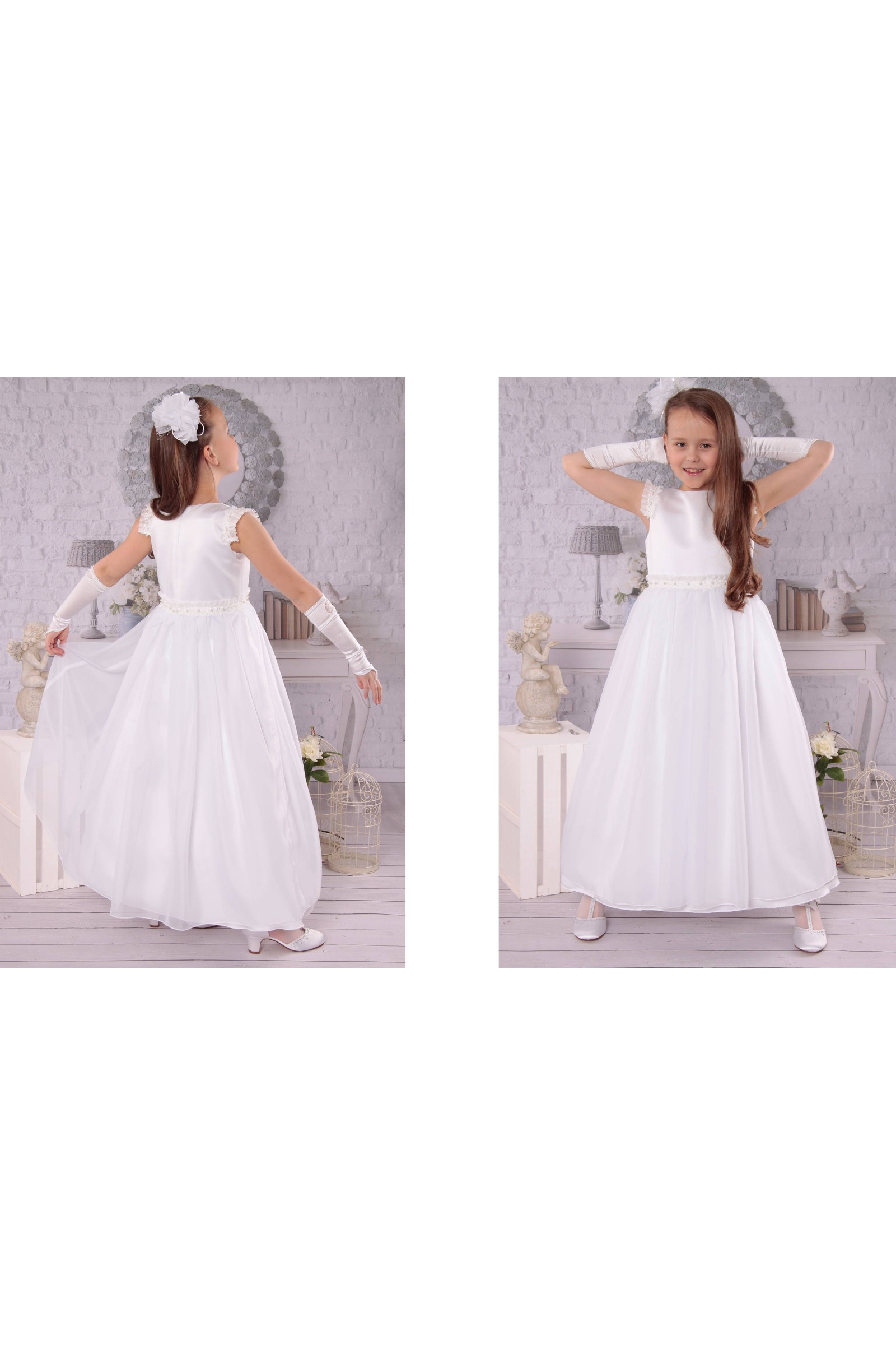 Elegancka sukienka komunijna T6/EL - obraz 5