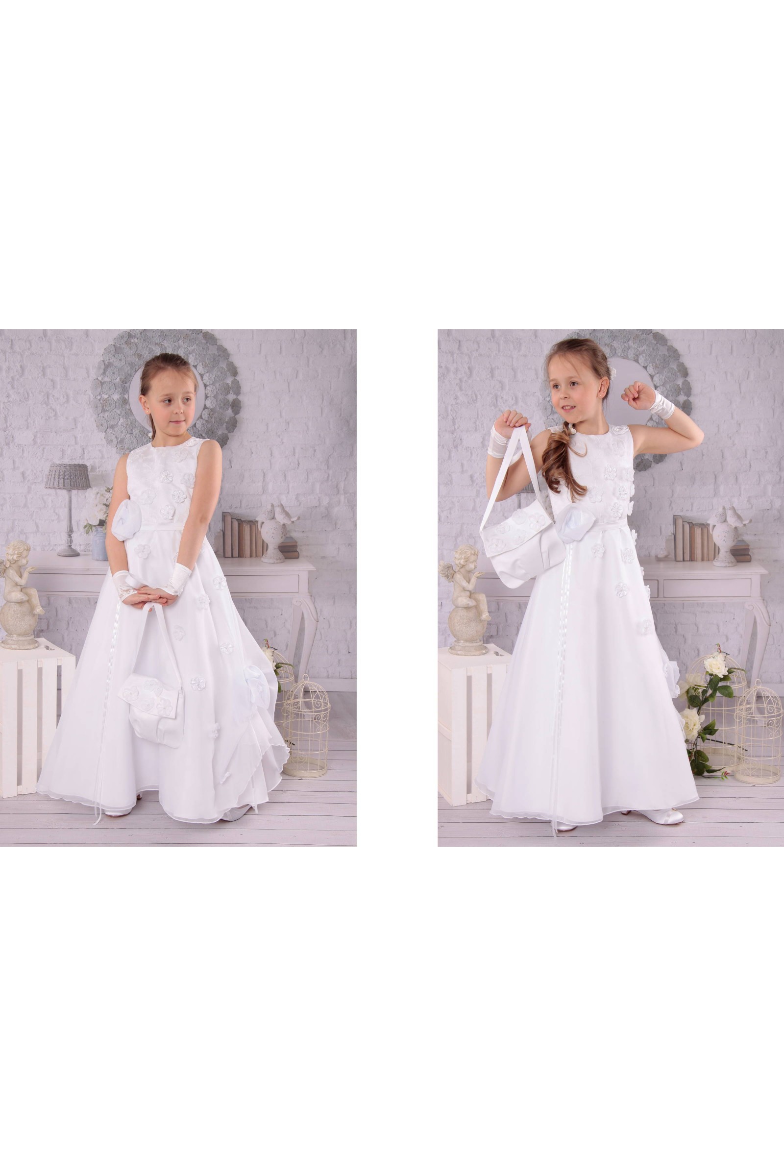 Elegancka sukienka komunijna D1/EL - obraz 2