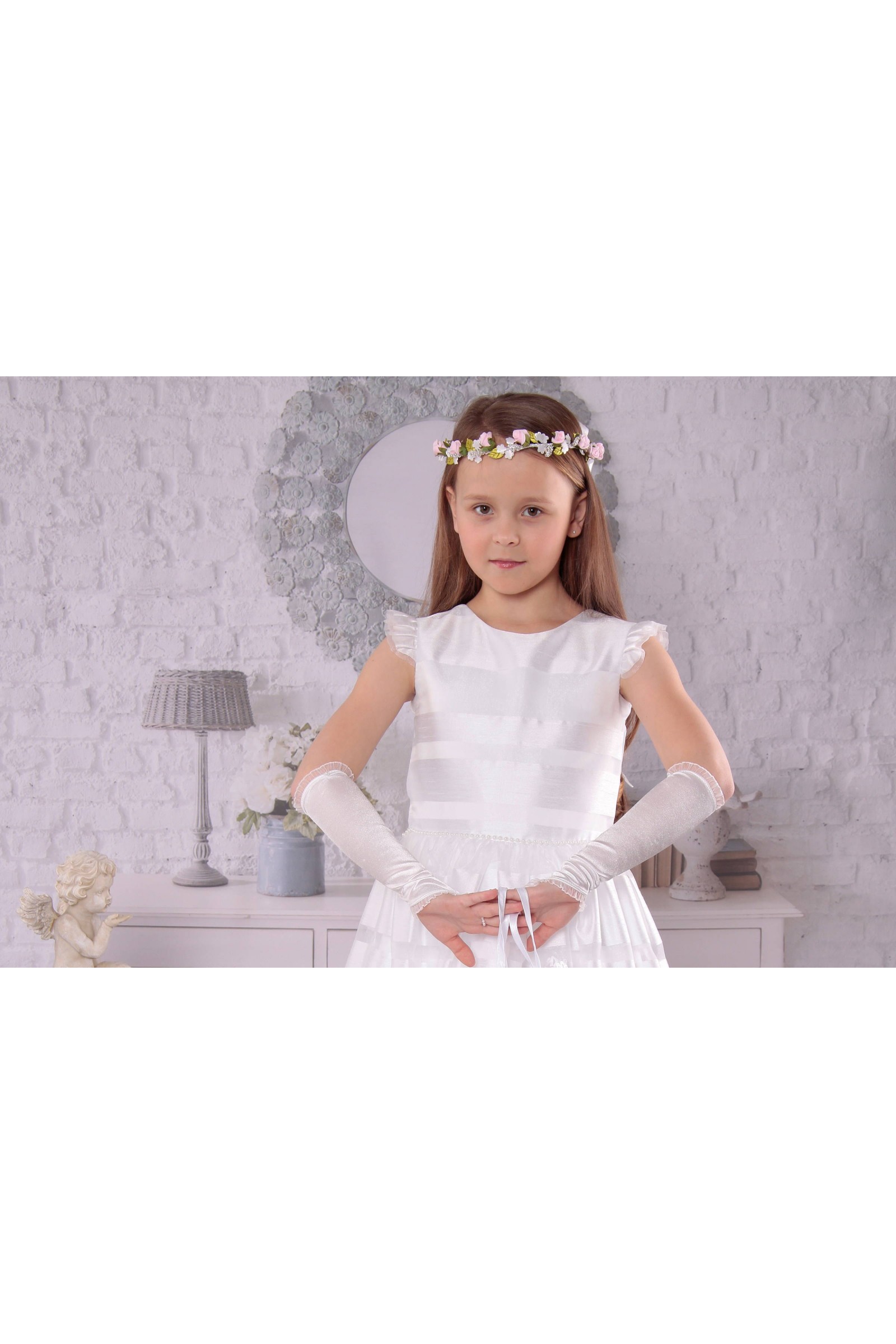 Elegancka sukienka komunijna T2/EL - obraz 2