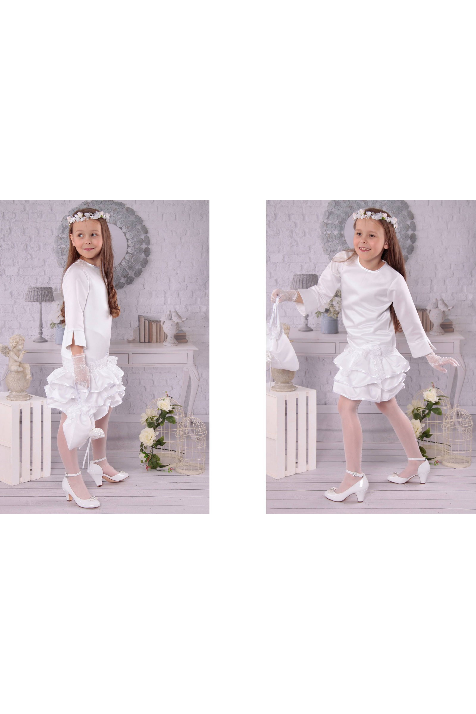 Elegancka sukienka komunijna F1/EL - obraz 2