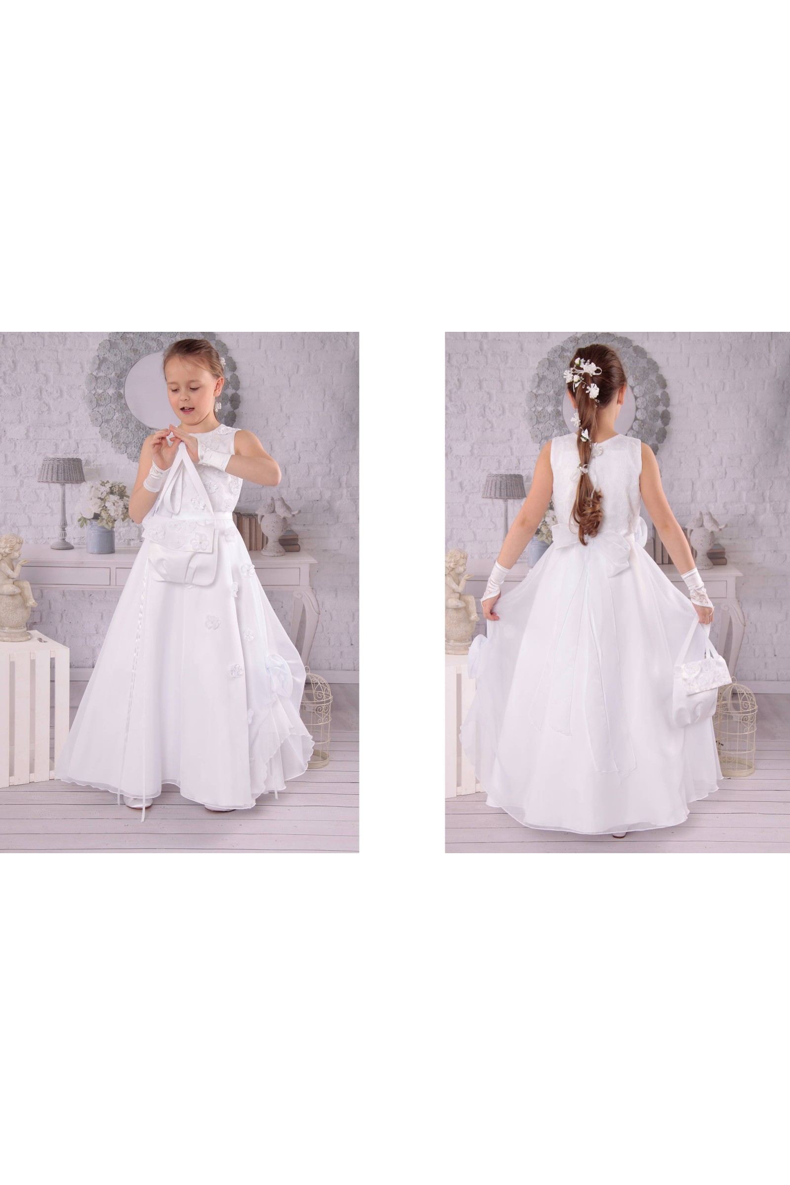 Elegancka sukienka komunijna D1/EL - obraz 5