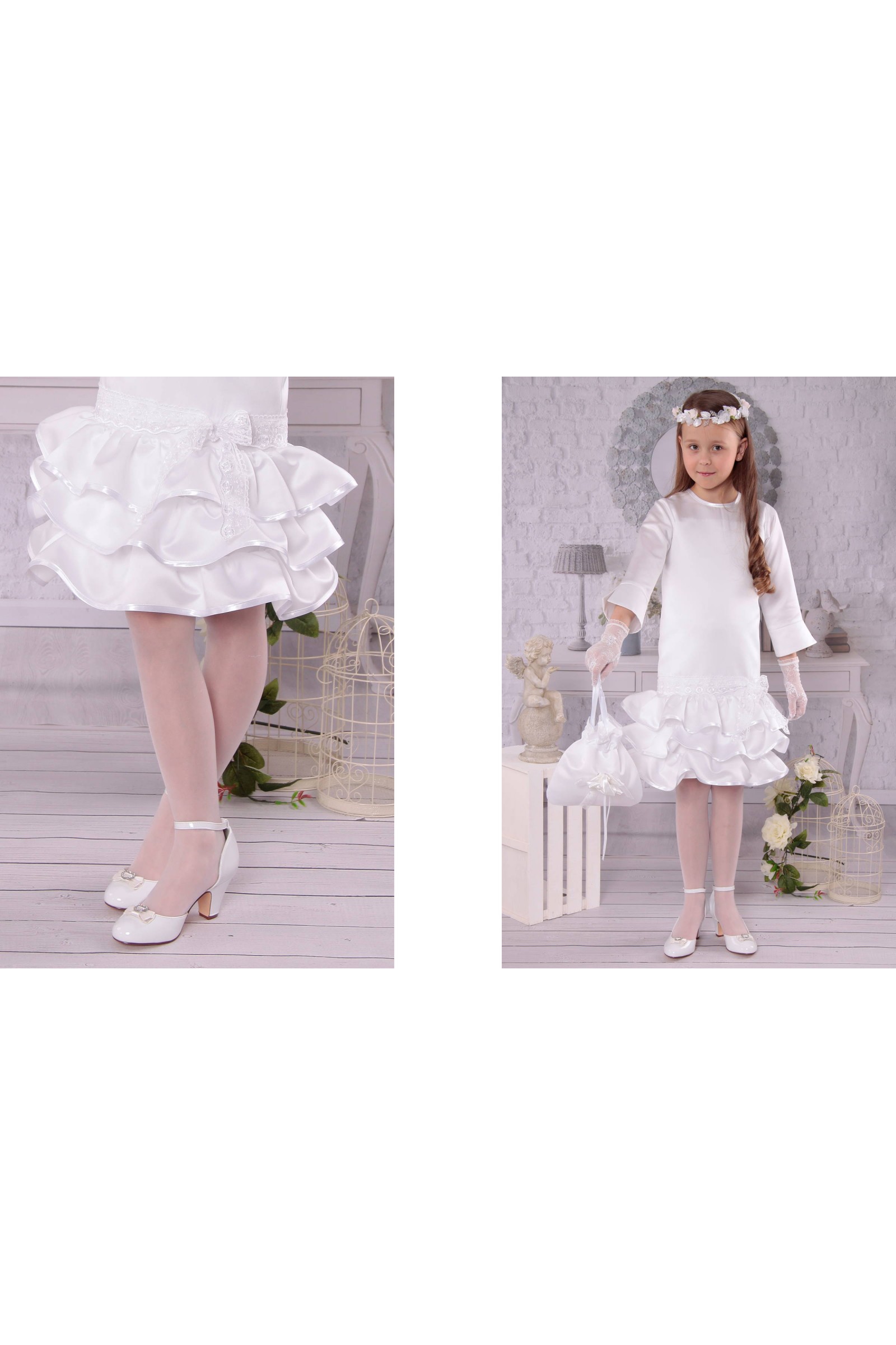 Elegancka sukienka komunijna F1/EL - obraz 3