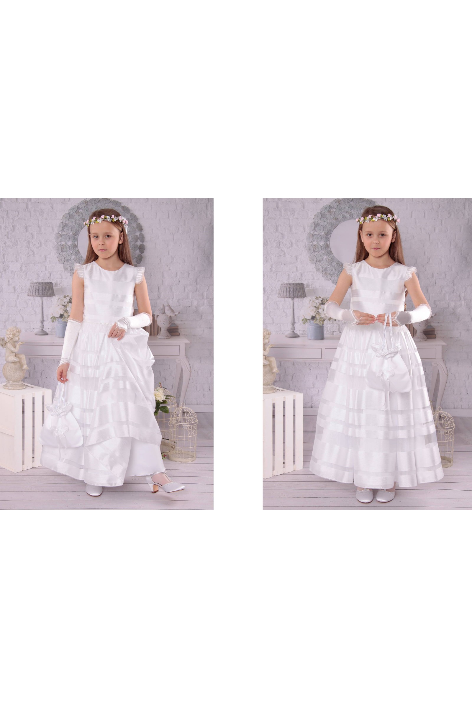 Elegancka sukienka komunijna T2/EL - obraz 6